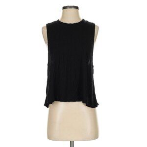 🔷 Carbon38 Size S Black Sleeveless Athleisure Shirt